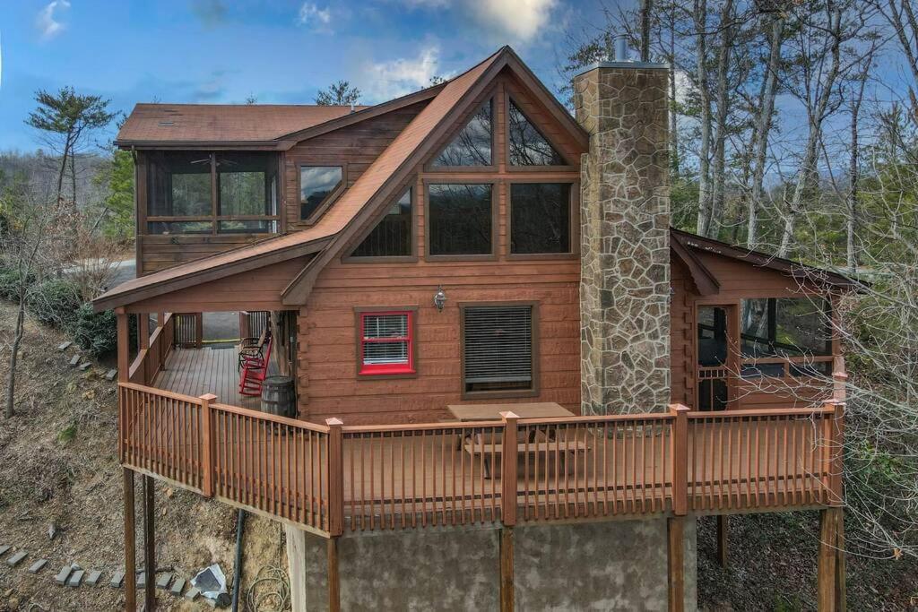 Over The Mountain - Smoky Mountain View Cabin Sevierville Eksteriør billede
